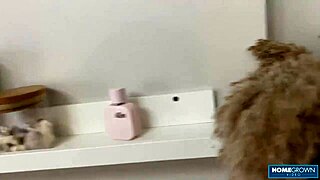 sexy brunette amanda clarke in lingerie before a session