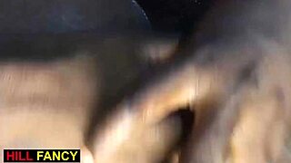 black ebony girlfriend spanks and dildos her curvy blonde friend for first time