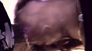 Homemade hotel encounter with attractive woman