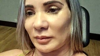 Blonde milf gets intense assfucking and deepthroat quickie