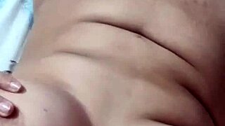 Look how I cum daddy do you like it with my big tits