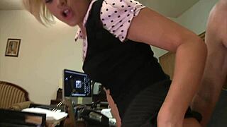 a casting manager finds a guy with a huge cock for office riding