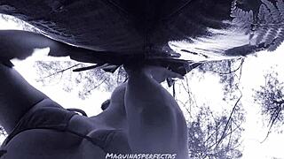 Outdoor Blowjob Bluee Deep Throats Big Cock