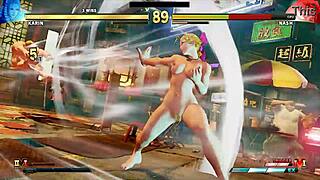 Street fighter game turns into wild outdoor nude chaos