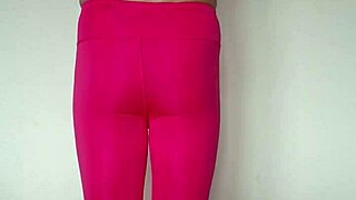 misr4 update 6 pink leggings workout close up