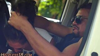 why did that teen 18+ hitchhiker give a gagging deepthroat blowjob while bound in bondage?