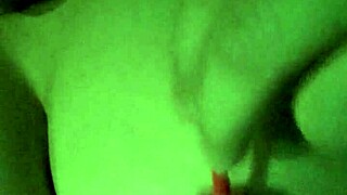 sucking a l and playing with my tits while moaning