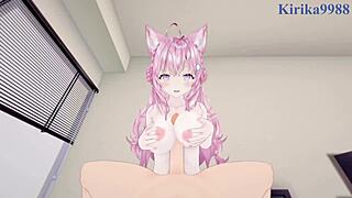 Hakui Koyori And Sakamata Chloe In Intense Pov Hentai Sex