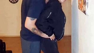 Young Amateur with Petite Tits and Big Ass Gets Cumshot Surprise