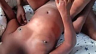 Morning Erection Fucks Tight Pussy Through See-Through