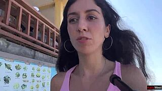 Crazy cumwalk in amazing place full of people almost caught.