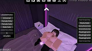 ayumu kasuga masturbates and gets fucked by floating cocks in roblox