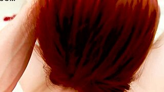 Violet Monroe Sexy Redhead Huge Cock Deepthroat Facefuck Cum Load Swallow Blowjob