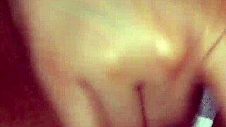 This latina amateur is playing with her pussy so casually.