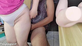 Threesome with Daddy Migz, Andrea Masq, and Chubby Asian Squirting Creampie