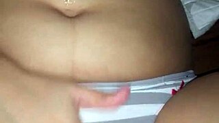 This latina amateur is playing with her pussy so casually.