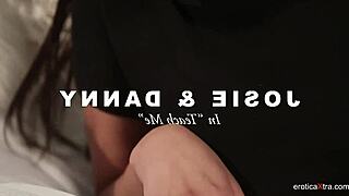 Cocked guy bangs a superb brunette with big cock blowjob group 😈