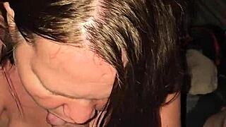 Blowjob happens in tent during camping trip