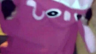 Mature Woman In Costume Walks Streets Of Lima