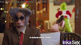 the Grinch and Victoria Camargo are messing up Christmas with some ass fucking! 😈