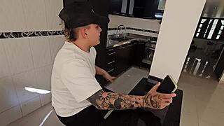 Wife Sucks Dick Behind Husband's Back