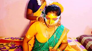 indian lesbian aunty in saree seduces daughter-in-law with dirty talk, big natural tits, and beautiful romance