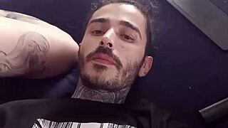 Skinny brunette pornstar dominates with ass worshiping and nipple play.