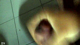 Intense rapid masturbation session builds to explosive climax