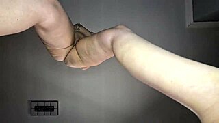 Hot tattooed babe dances nude seductively.