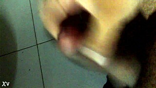 Intense rapid masturbation session builds to explosive climax