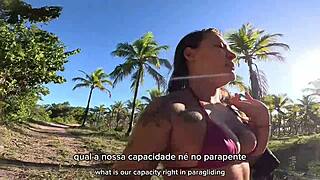 acidente fui pular de parapente e fiz um boquete gostoso no ar mas não esperávamos o final