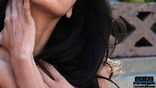 Perfect Natural Latina Teen Deisy Leon Shows Everything Outdoors!