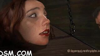 my girlfriend is getting her twat drilled hard with toys in this bdsm session