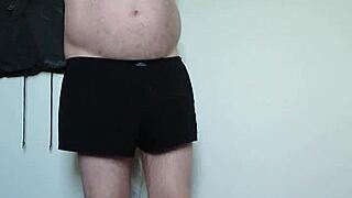 carmen tries nylon underwear on her legs and toes