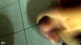 Intense rapid masturbation session builds to explosive climax