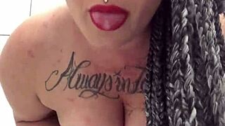 i'm showing off my curvy body in the bath, dancing in lingerie