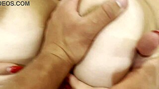 Milf Experiences Intense Pleasure on Her Generous Chest