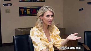 fake titty housewife bends over for dick in office spying