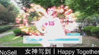 Happy couple plays dating game in part 17