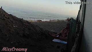 I'm Flashing Cock To Stepdaughter On Public Beach, She Helps Cum In Front Of Everyone