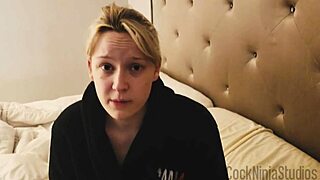 Blonde step sister wants brother to impregnate her