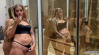 The naughtiest blonde in Brazil enjoys taking milk without waste and makes the well-endowed eat her tight ass.