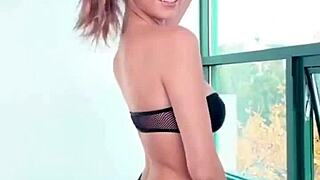 Boutinela's All Black Bikini Compilation With Thong And Panties