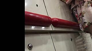 I spy on the hot granny in her skirt at the shop, upskirt view