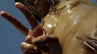 Dominika C Masturbates with Lollipop on Sexy Pussy Lips