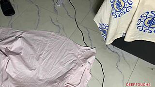 Curvy Black Ebony in Tight Leggings and Thong Gets Intense Roleplay Fucking Action.