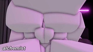 Fucking emo whore with big tits and ass in new condo, deepthroat and riding