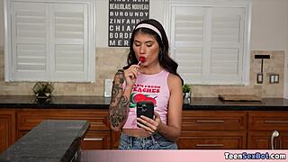 Stepsis Charlotte enjoys sloppy wet blowjobs on cock.