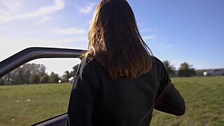 i got sucked and swallowed by a horny teen on our road trip, clothes ripped in public nature pov, amateurs love it