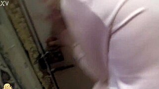 The student cheated and got punished, husband pissing in her mouth!